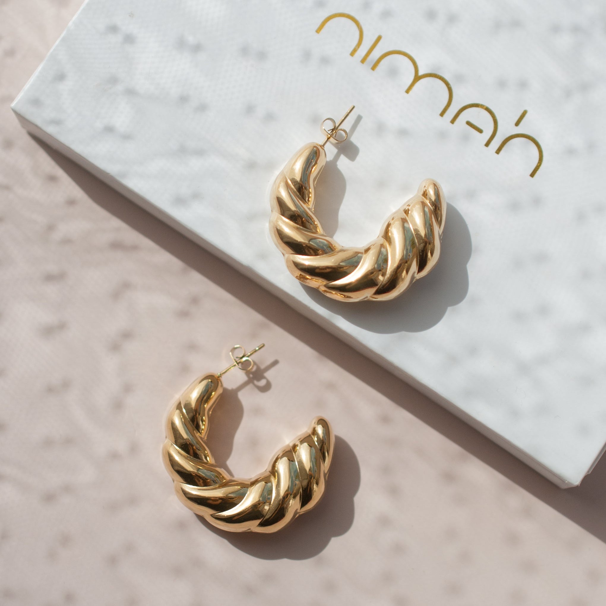 Twist Hoops Earrings