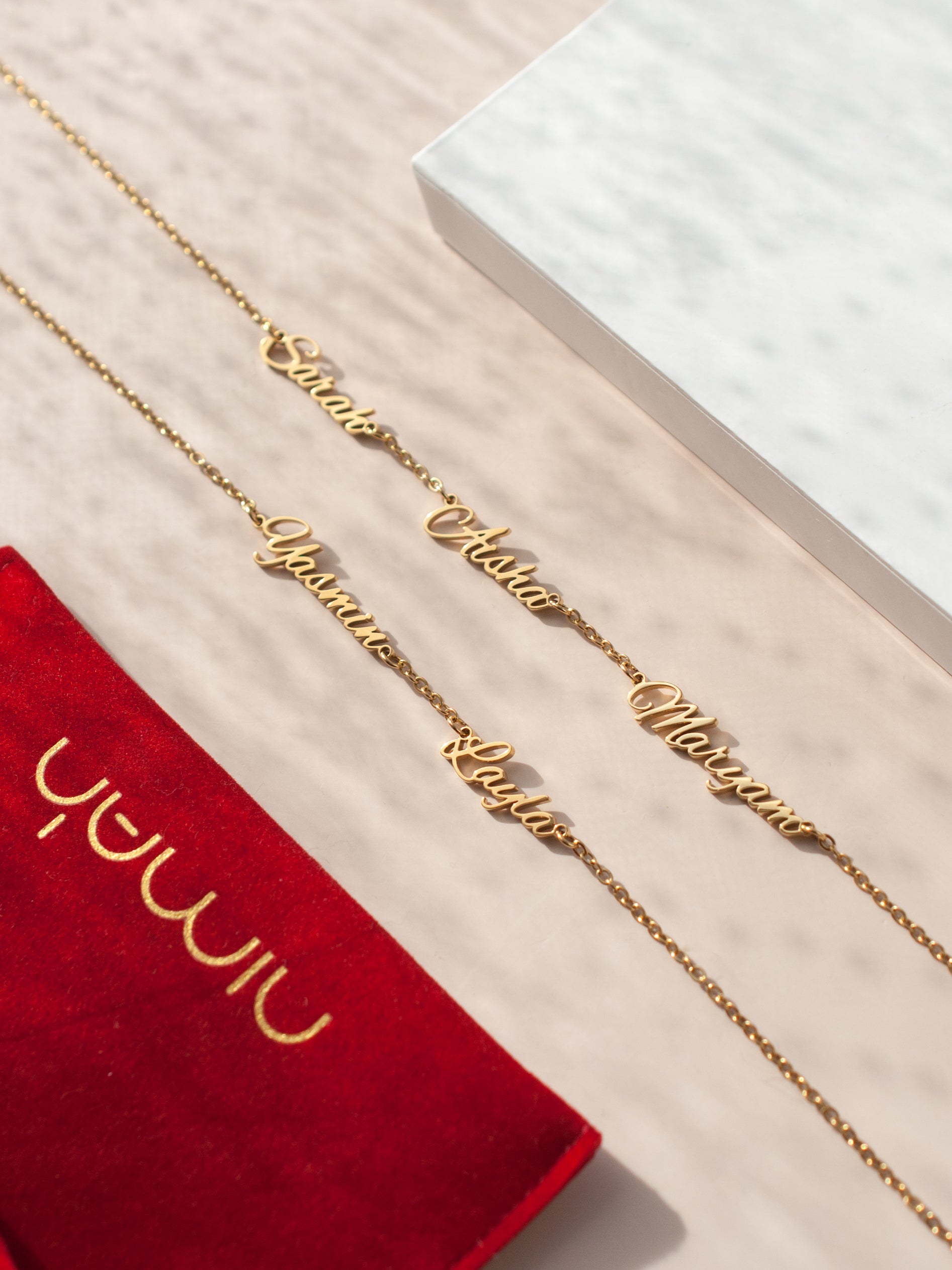 Multiple Name Necklace - Personalised