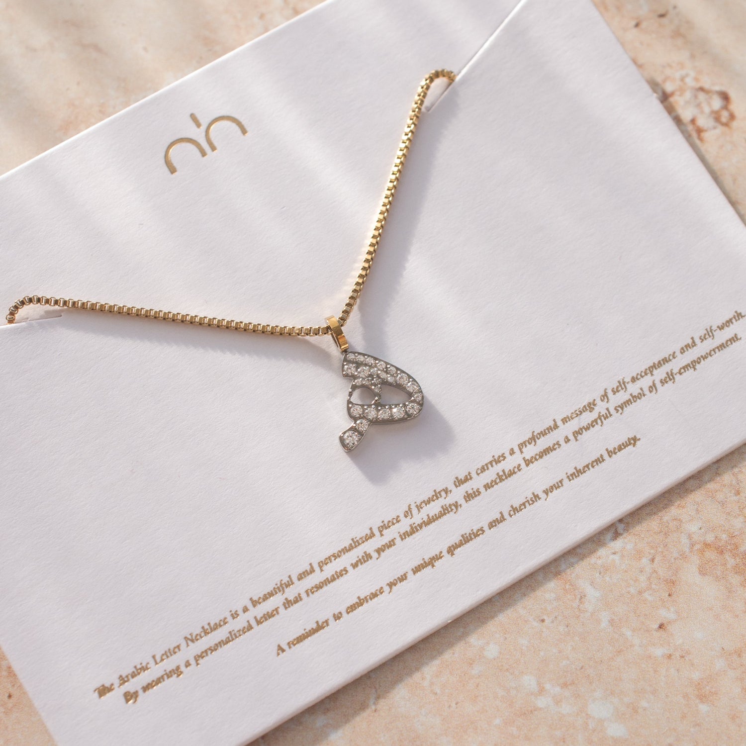 Pavé Letter Necklace