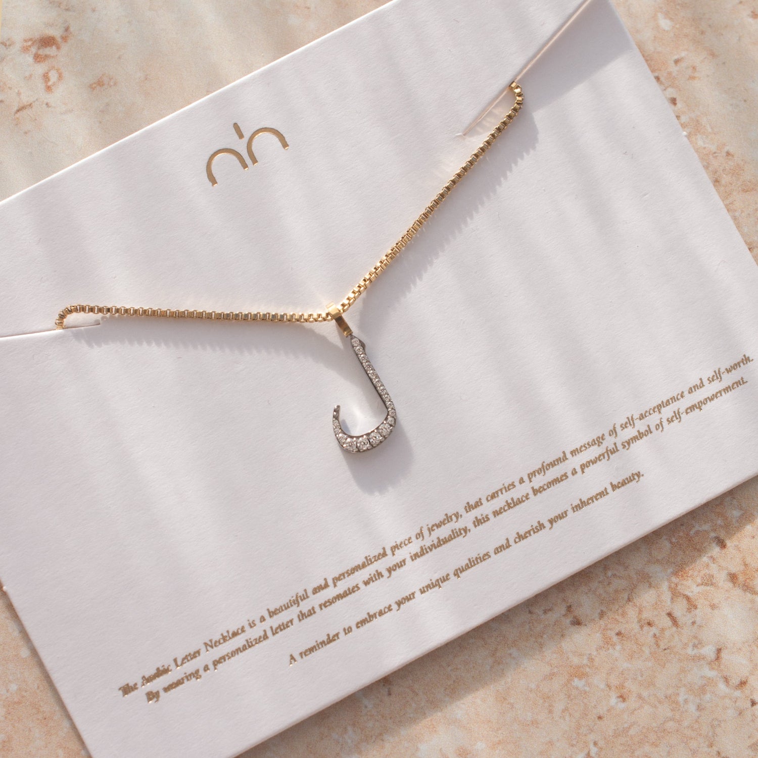 Pavé Letter Necklace