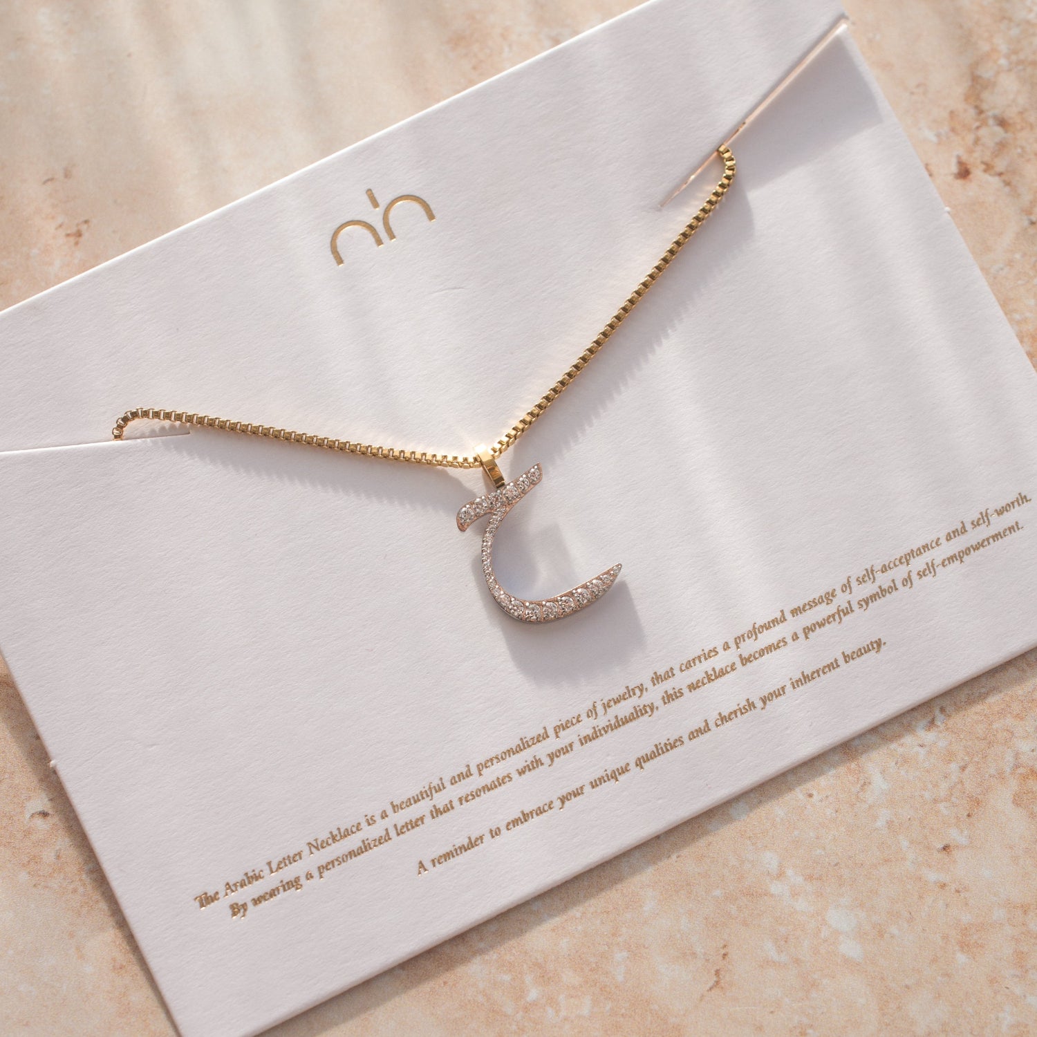 Pavé Letter Necklace