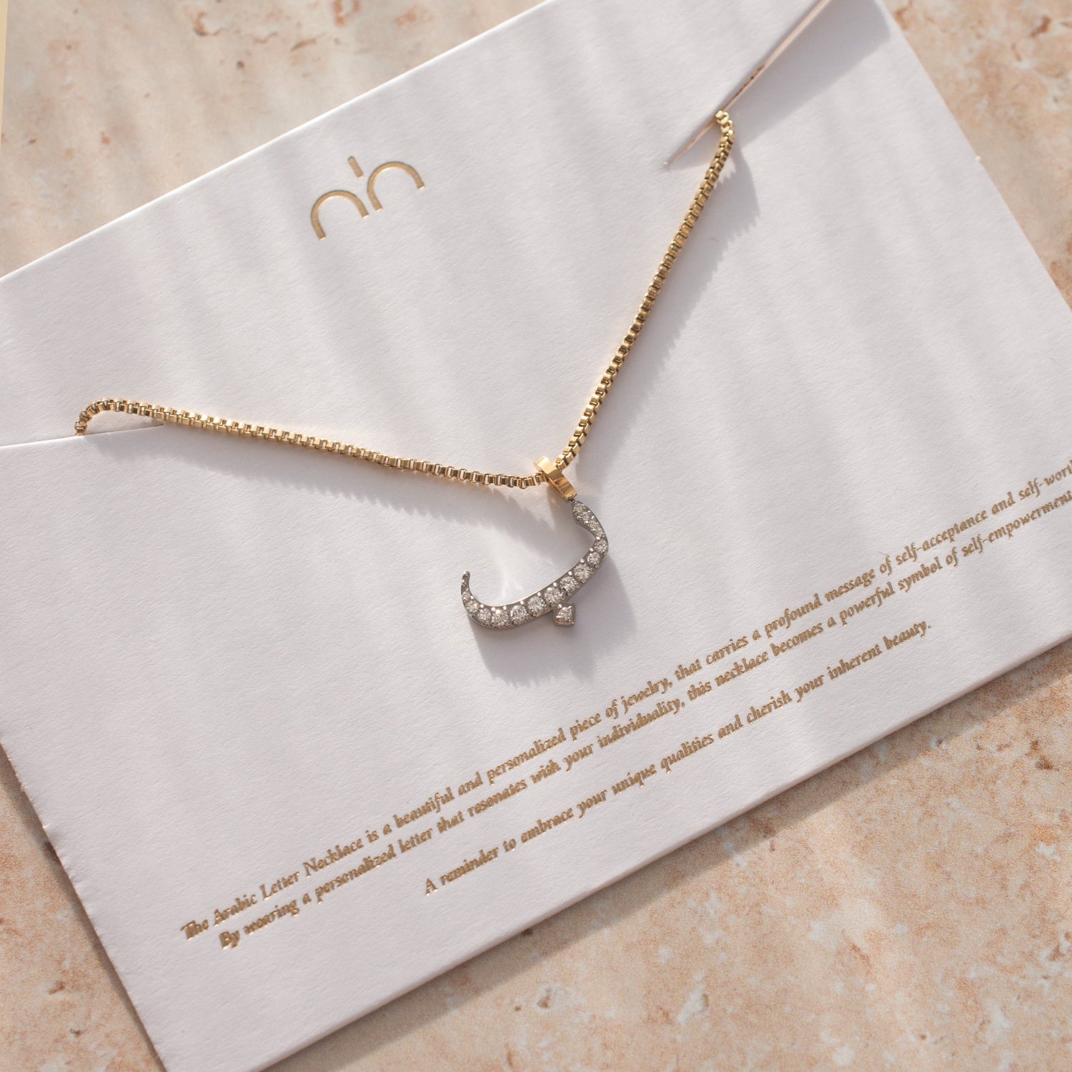 Pavé Letter Necklace