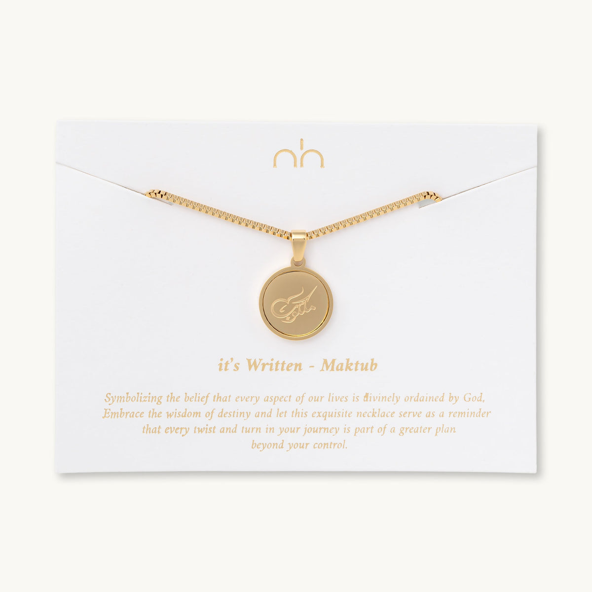 it's Written Necklace - Maktub