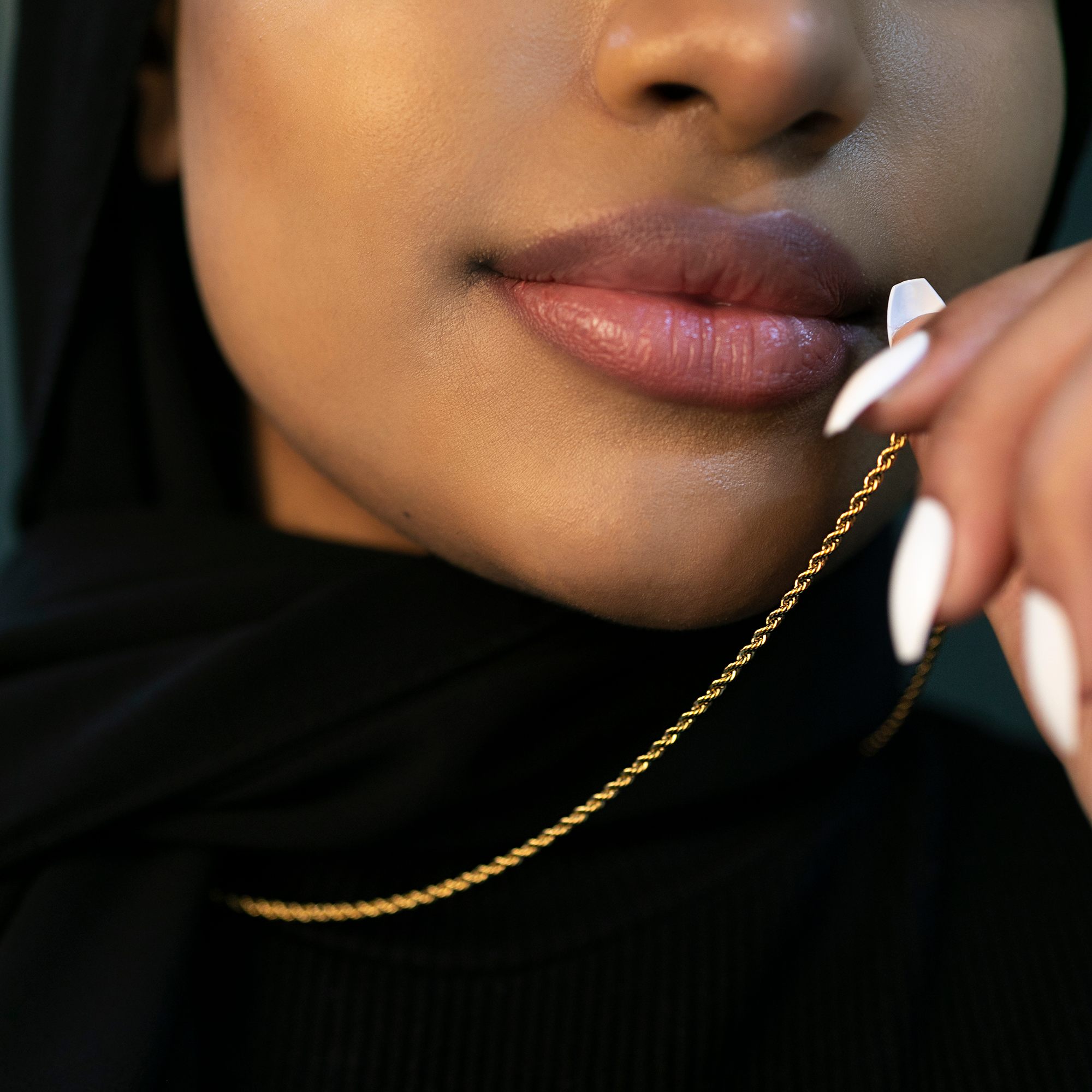 18K gold Plated rope Chain nimah