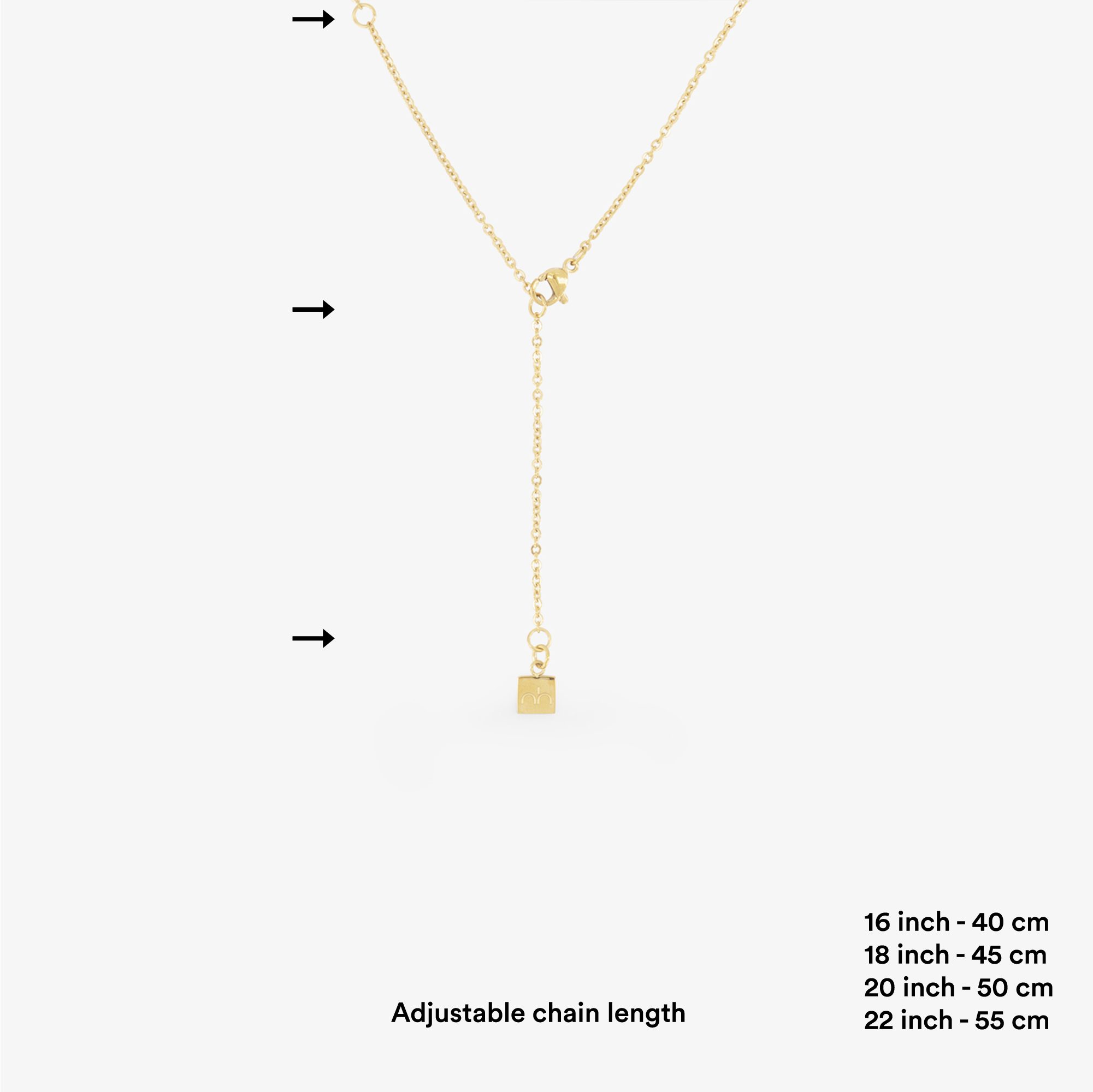 image to show the fastening of the arabic necklaces