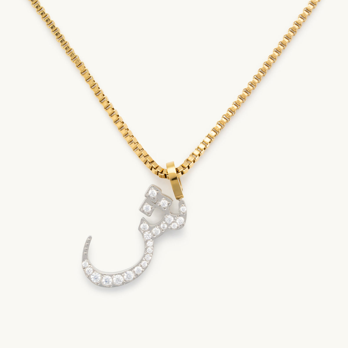 Pavé Letter Necklace