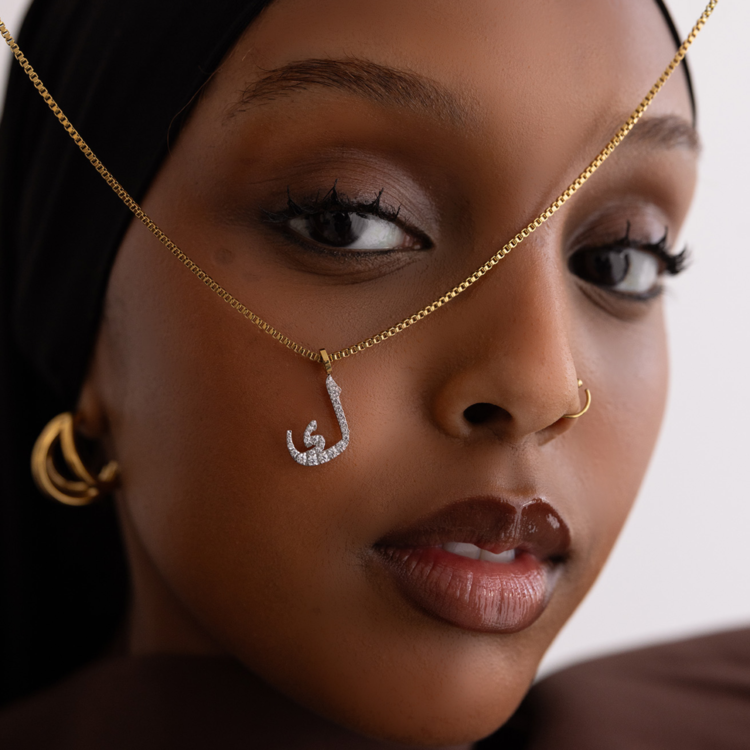 Pavé Letter Necklace