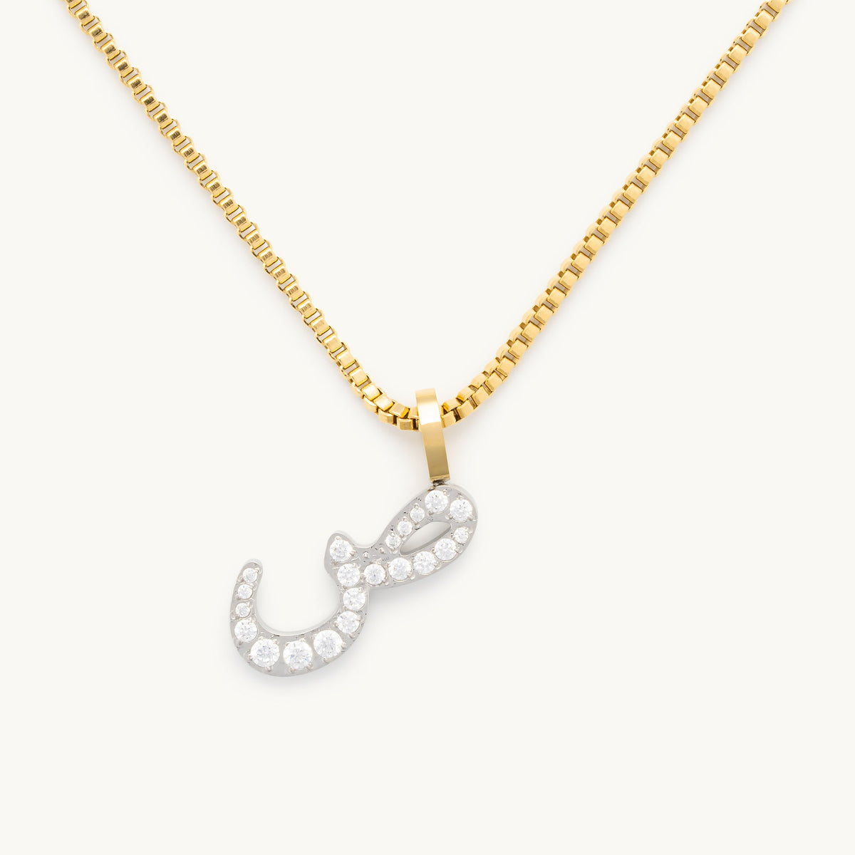Pavé Letter Necklace