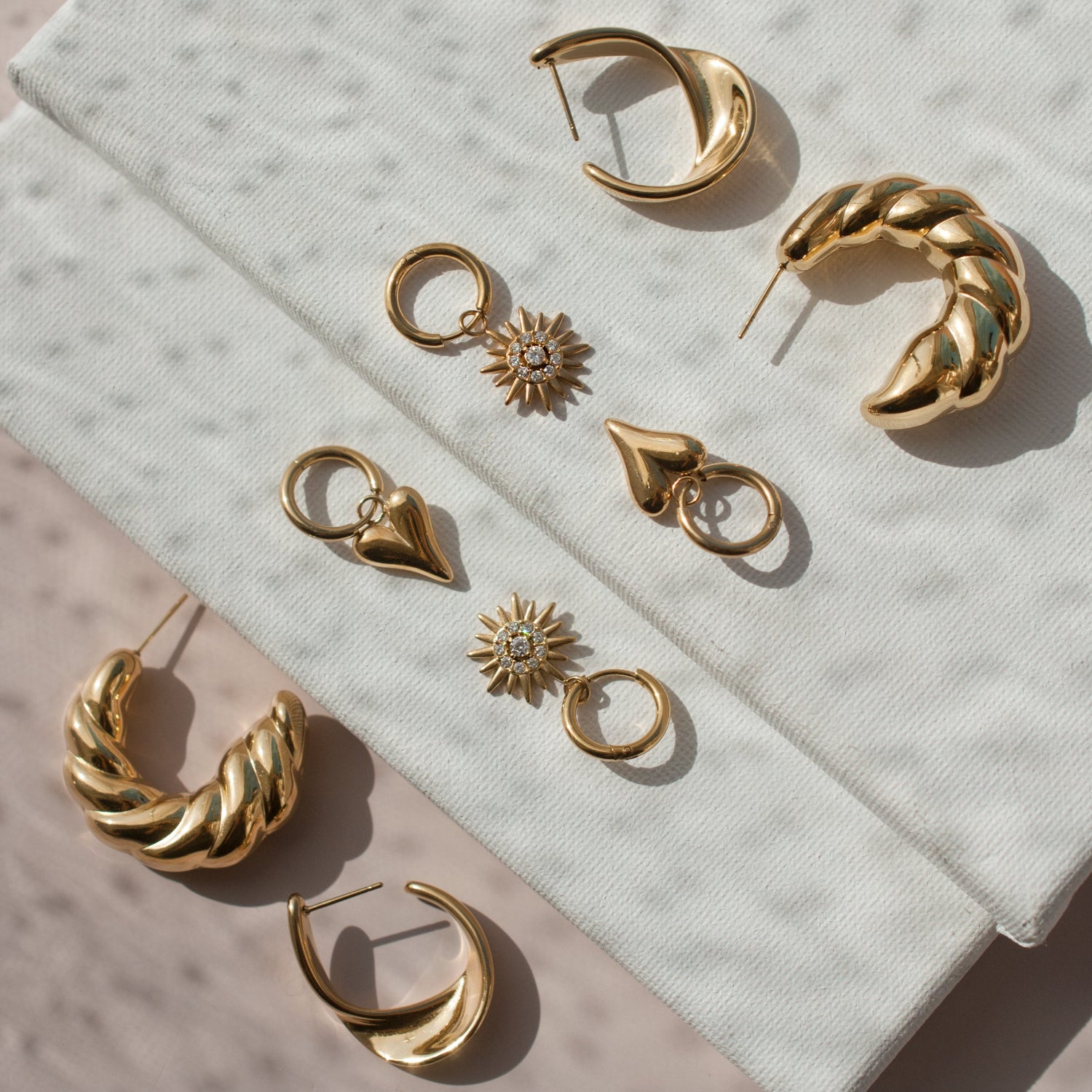 Twist Hoops Earrings