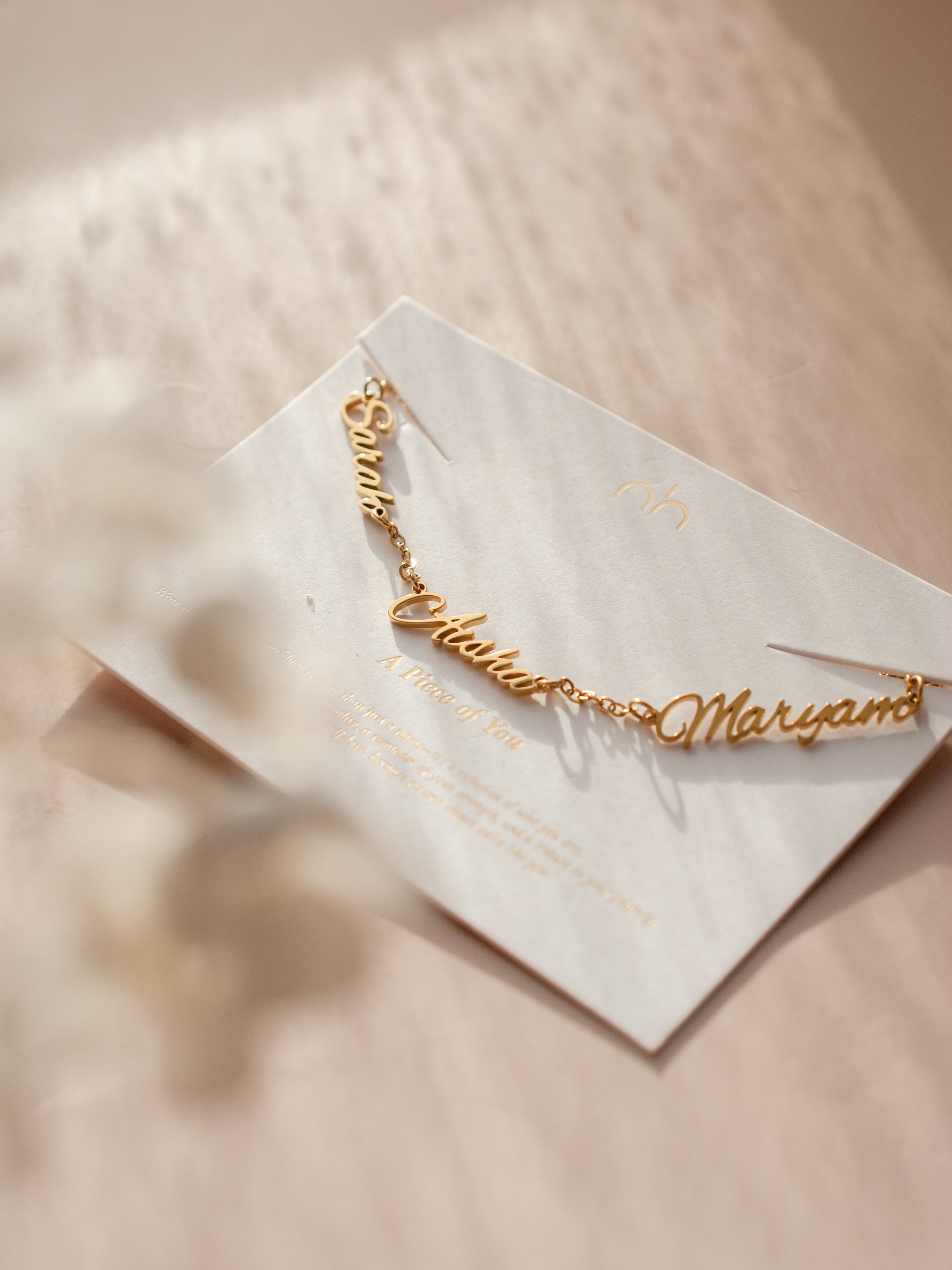 Multiple Name Necklace - Personalised