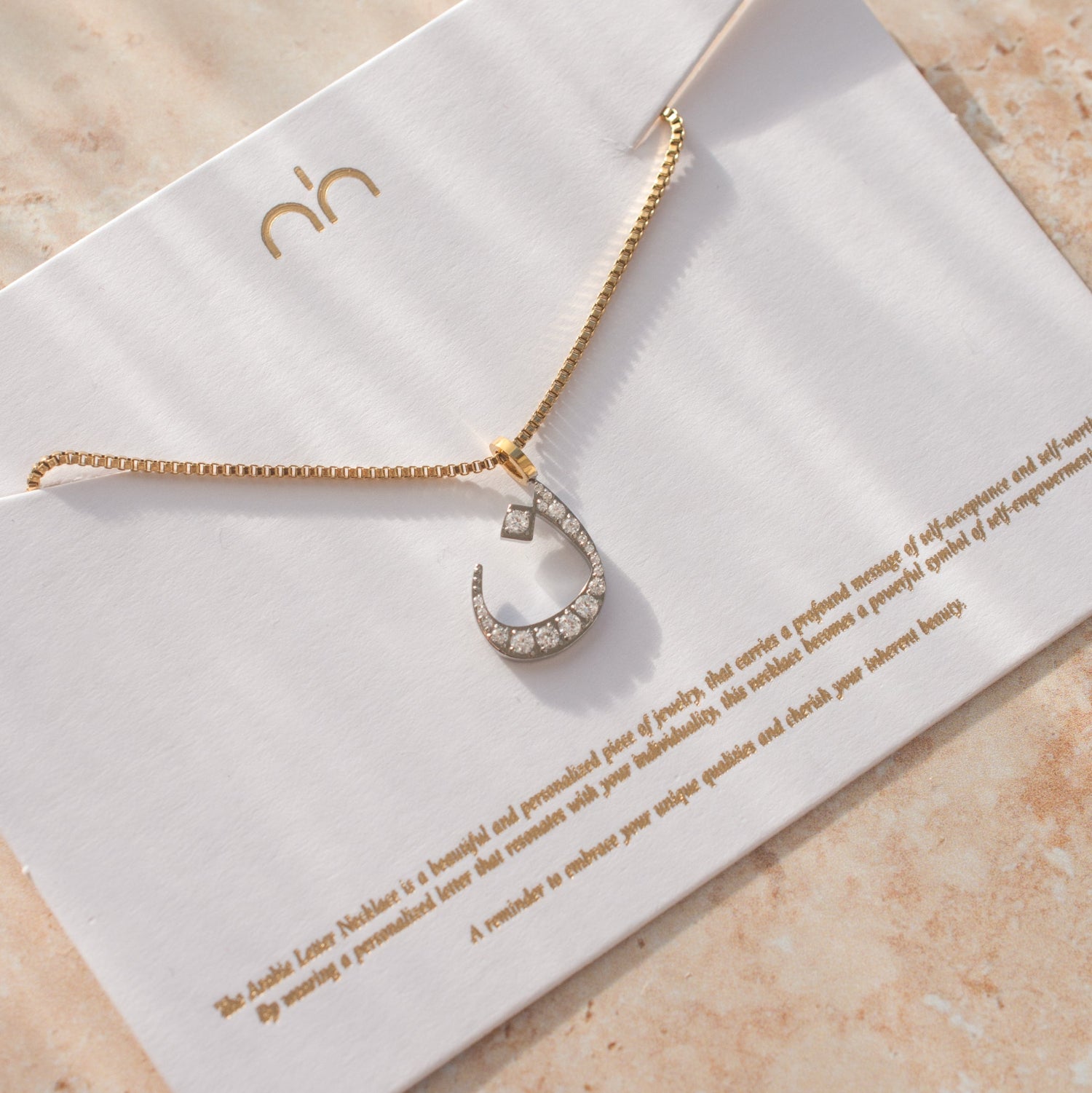 Pavé Letter Necklace