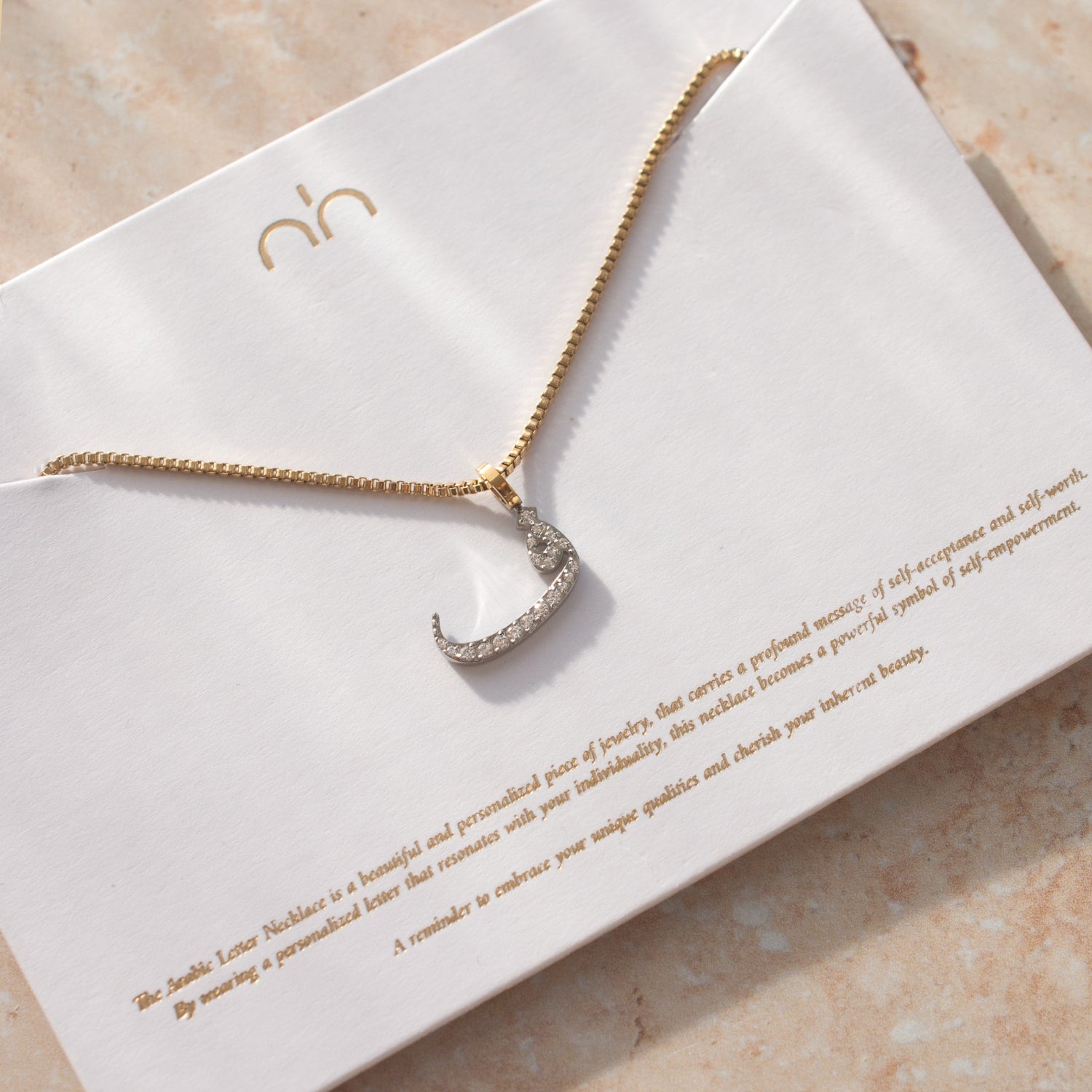 Pavé Letter Necklace