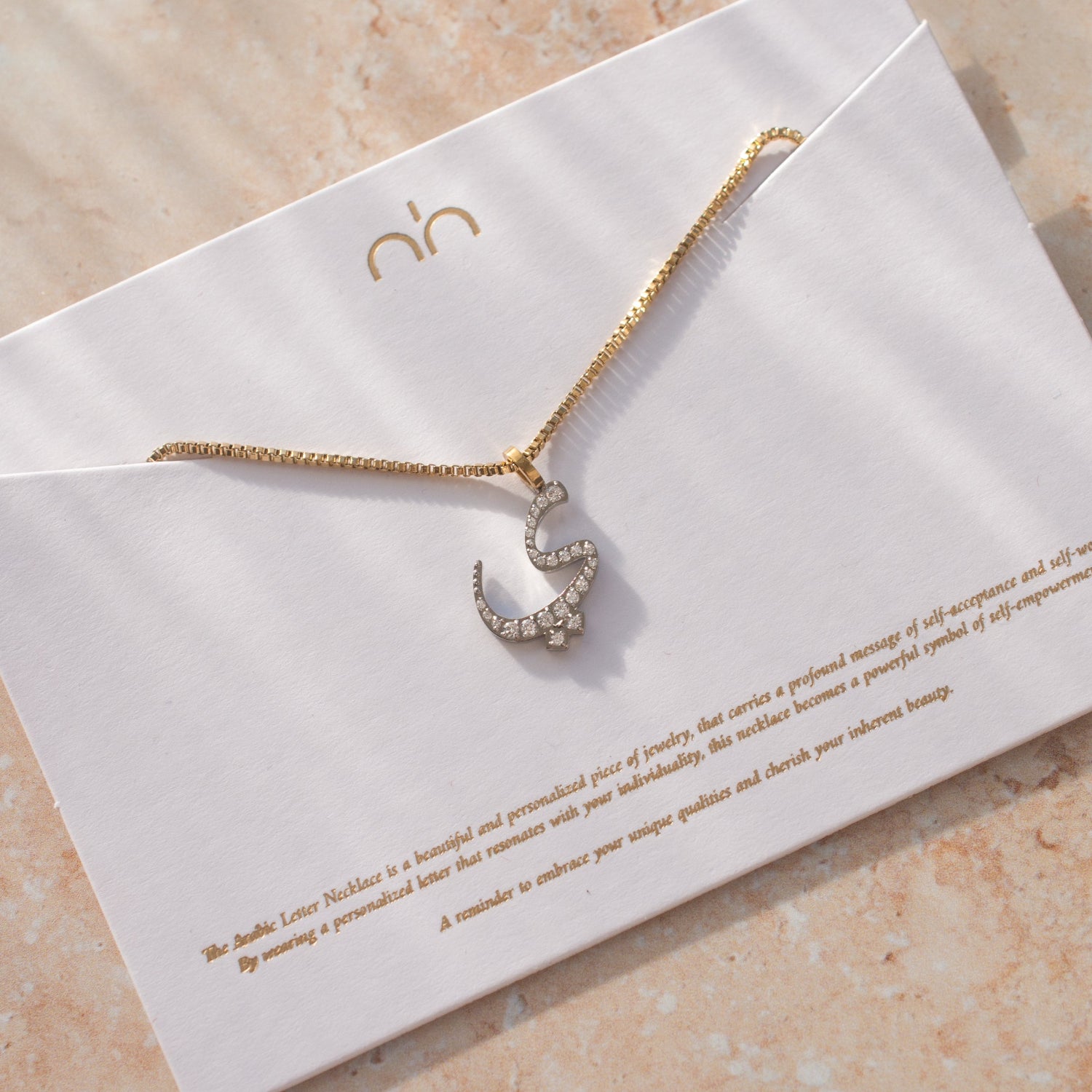 Pavé Letter Necklace