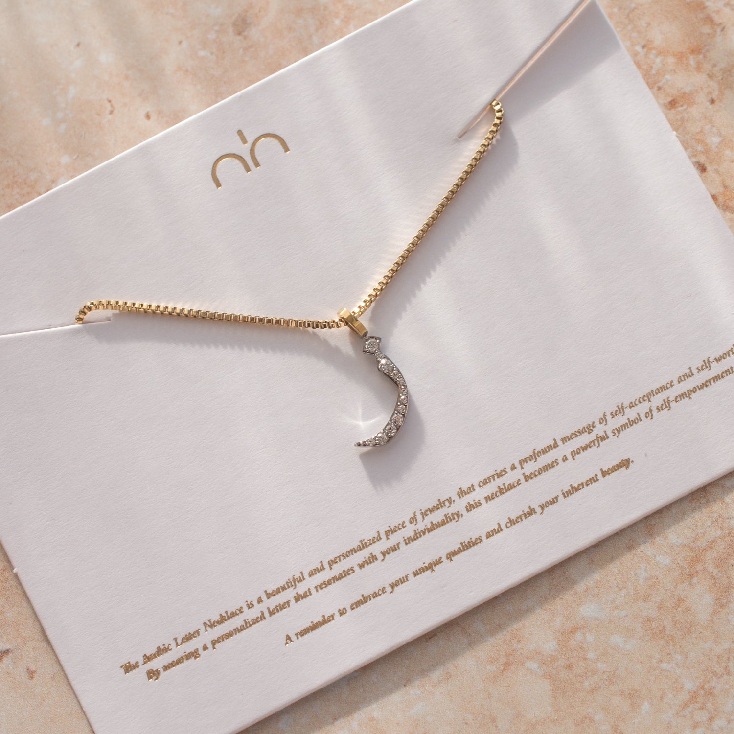 Pavé Letter Necklace