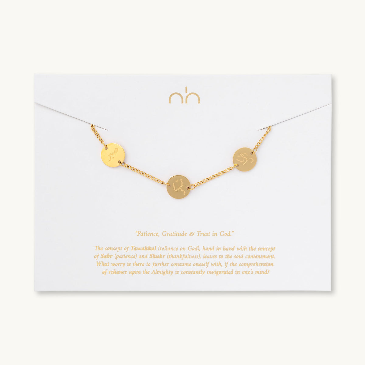 Happiness Bracelet | Patience, Gratitude & Trust (in God)