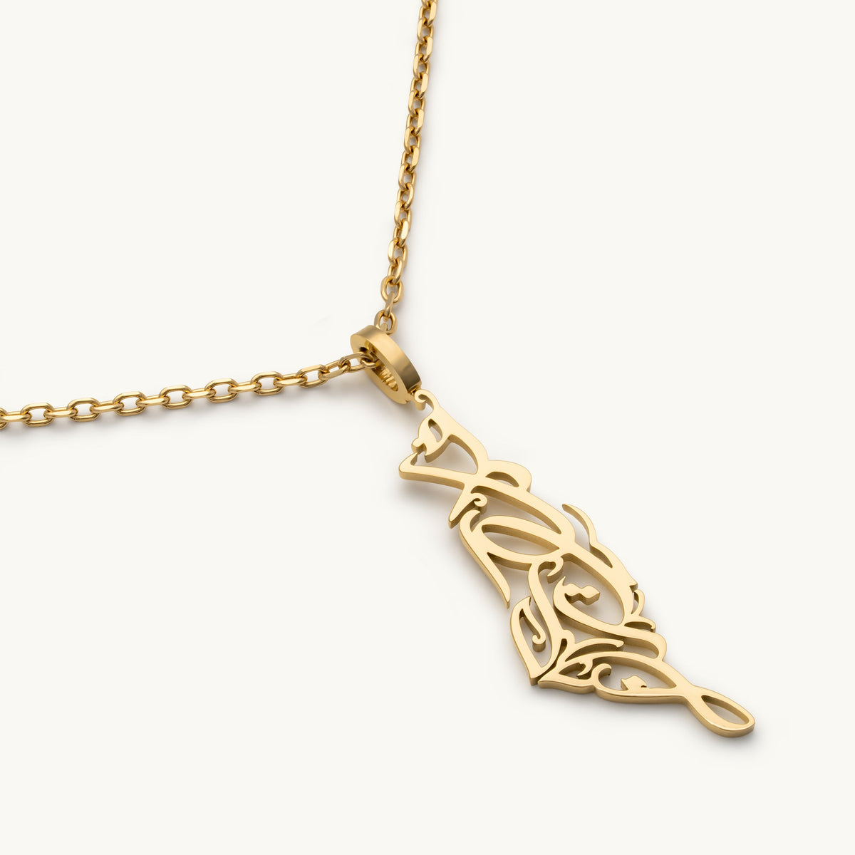 Palestine Map Necklace