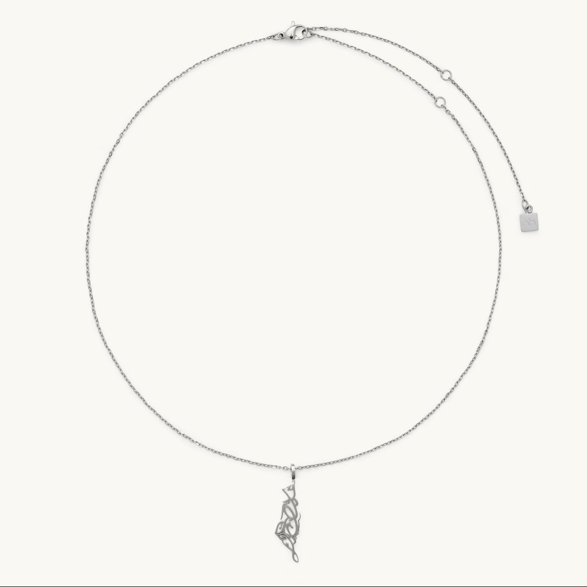 Palestine Map Necklace