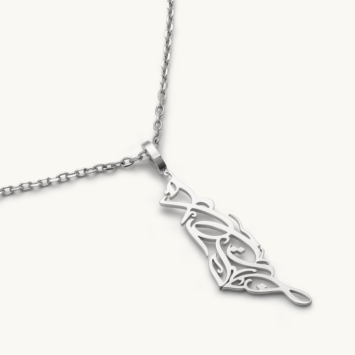 Palestine Map Necklace