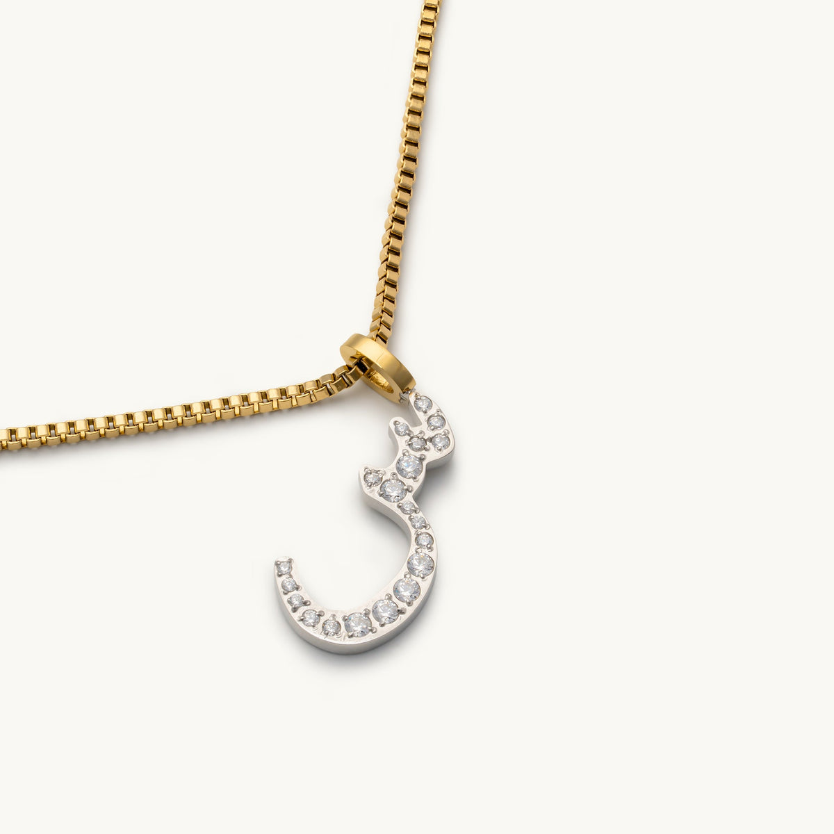 Pavé Letter Necklace