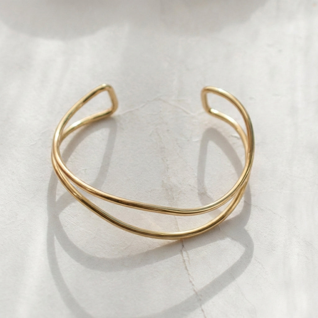 Slim Wave Bangle