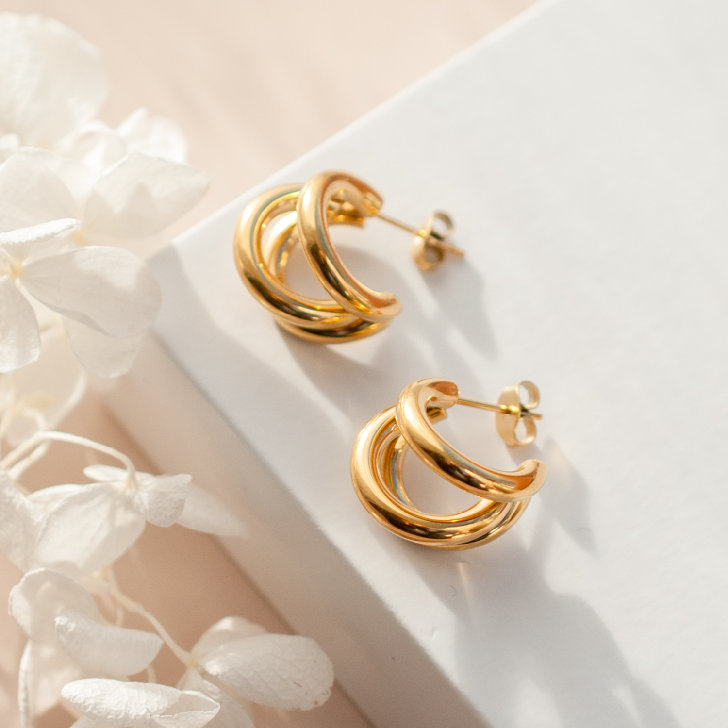 Triple Hoop Earrings